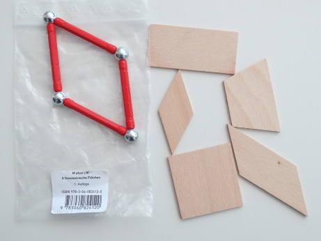 Geometrische Flächen aus Holz