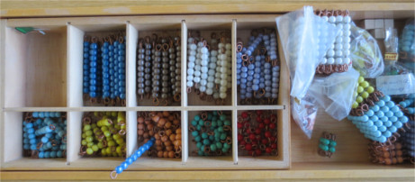 buntes Perlenmaterial