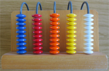 Rechenrahmen vertikal