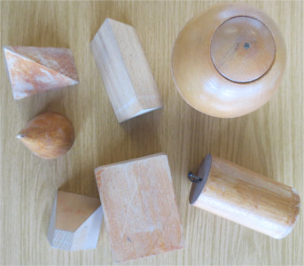 geometrische Modelle massiv